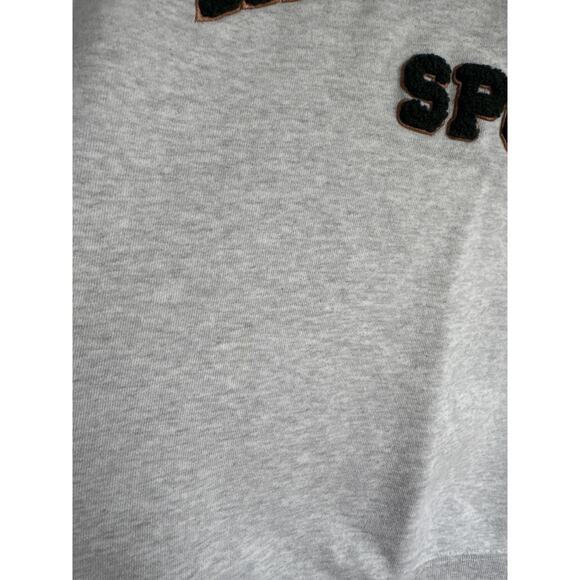 Women's Anine Bing Tyler Oversized Crewneck Varsity Sweatshirt size L in Gray - Picture 7 of 7